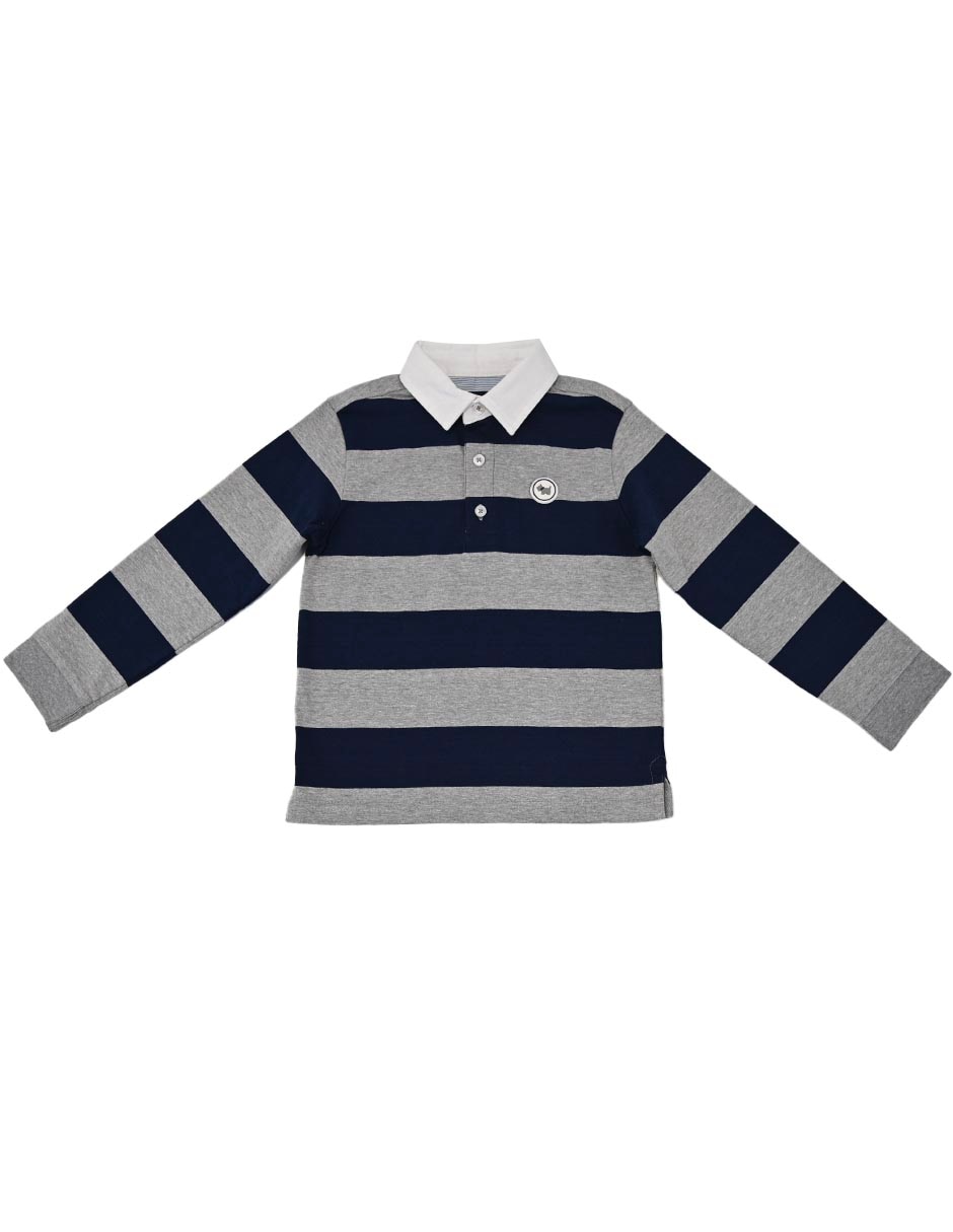 Playera tipo polo Dagon de algodón para niño
