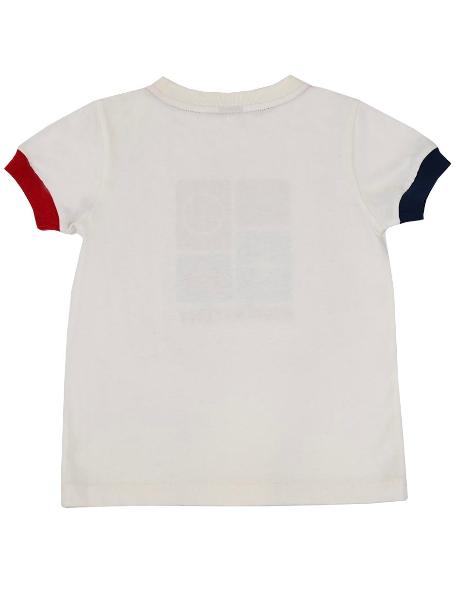 Playera gala manga corta para niño