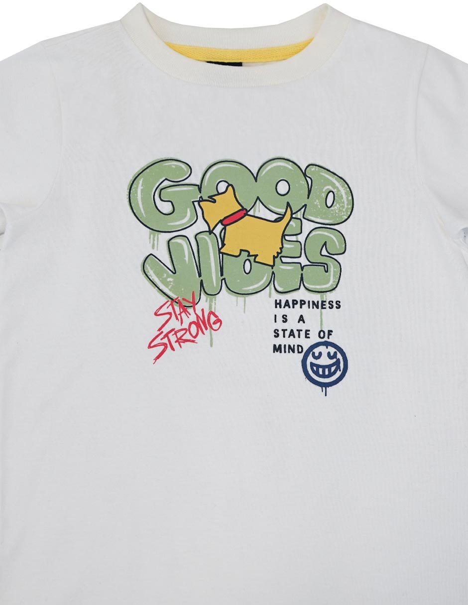 Playera eua manga larga para niño