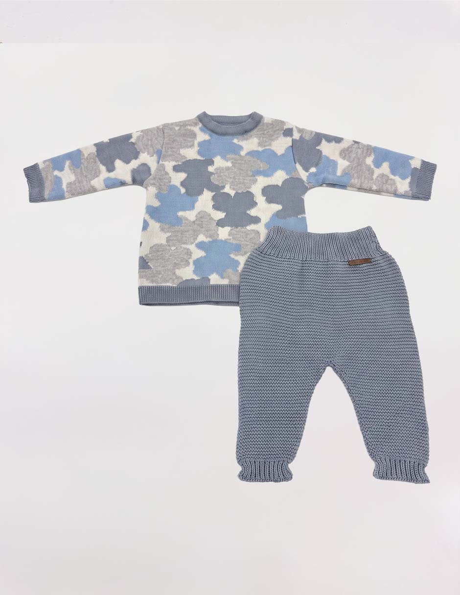Conjunto casual de algodón para bebé Conjunto casual de algodón para bebé