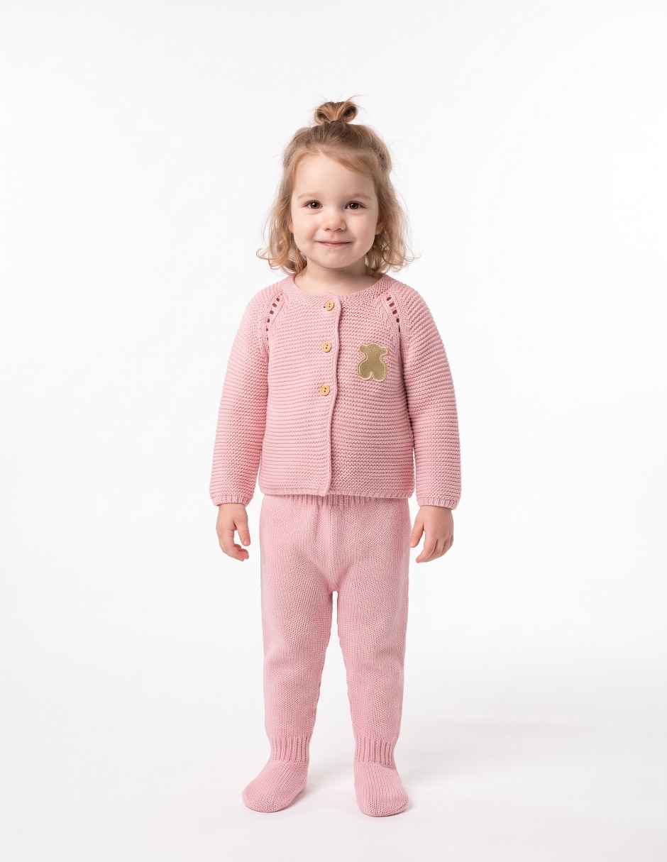 Conjunto de algodón para bebé niña Conjunto de algodón para bebé niña
