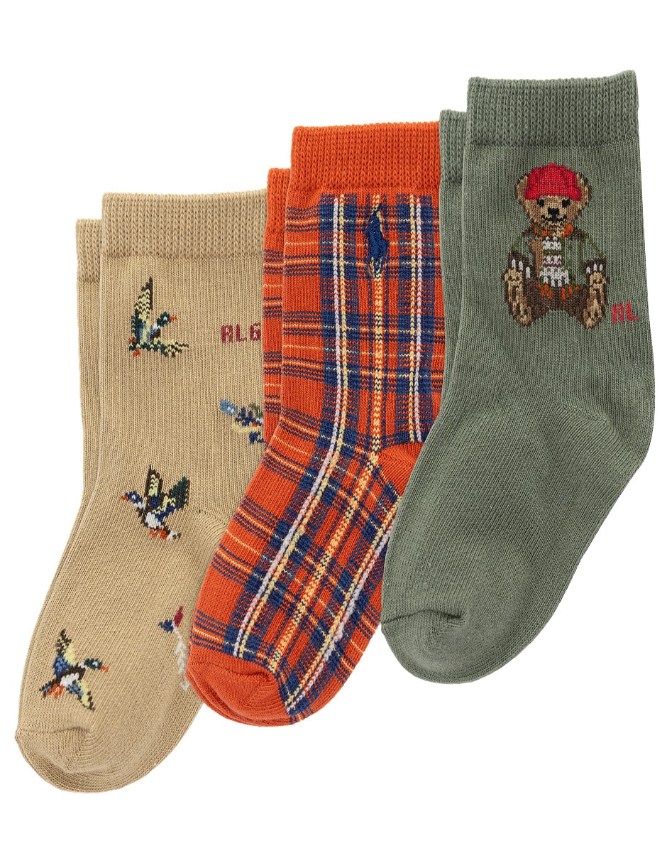 Calcetín de algodón para bebé niño 3 pares Calcetín de algodón para bebé niño 3 pares