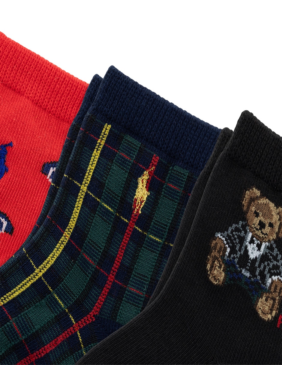 Set calcetín de algodón para bebé niño 3 pares 2