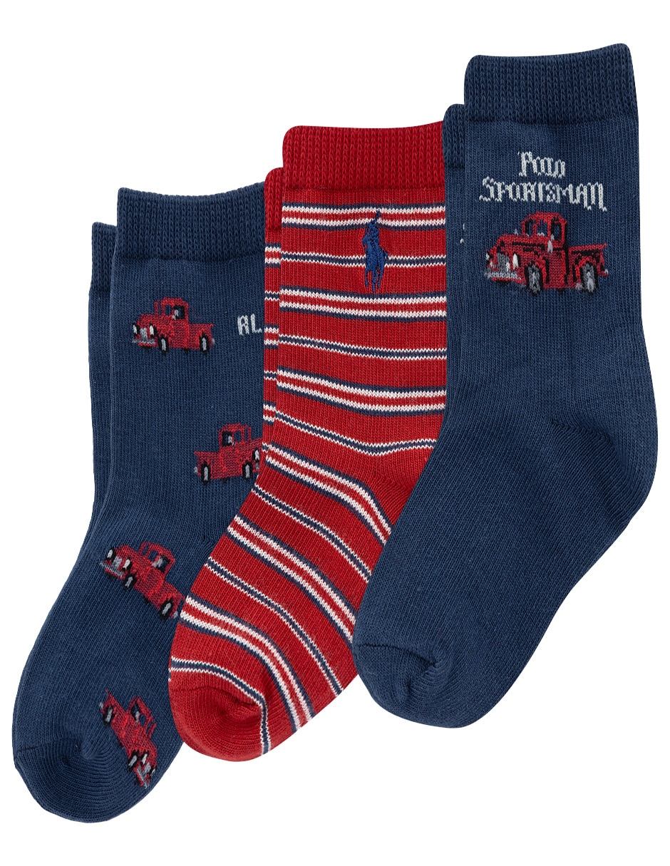 Set calcetín de algodón para bebé niño 3 pares