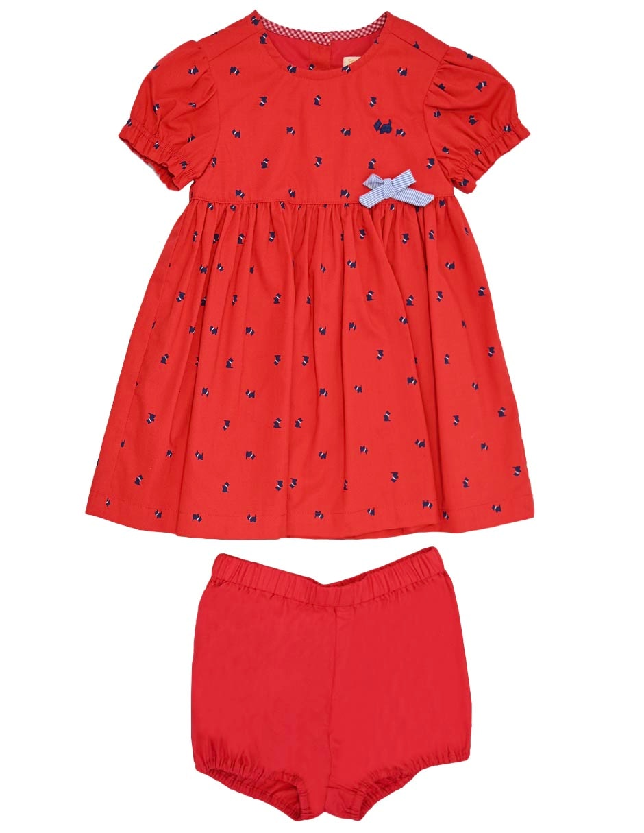 Vestido cristof manga regular para niña