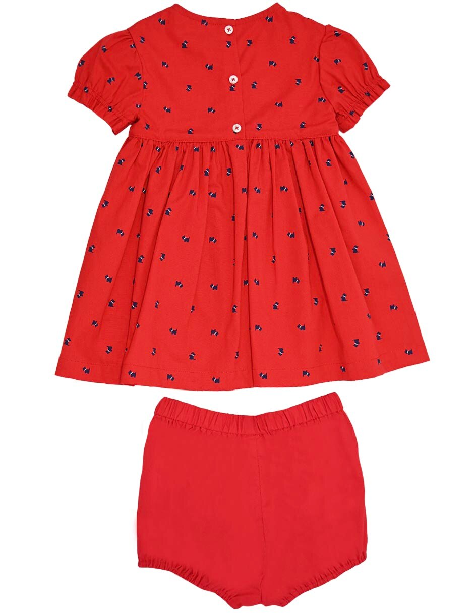 Vestido cristof manga regular para niña 2