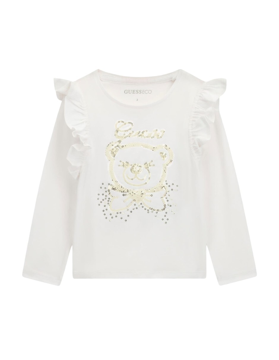 Playera manga larga para bebé niña