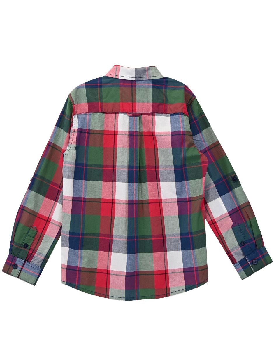 Camisa casual de algodón manga larga para bebé niño 3