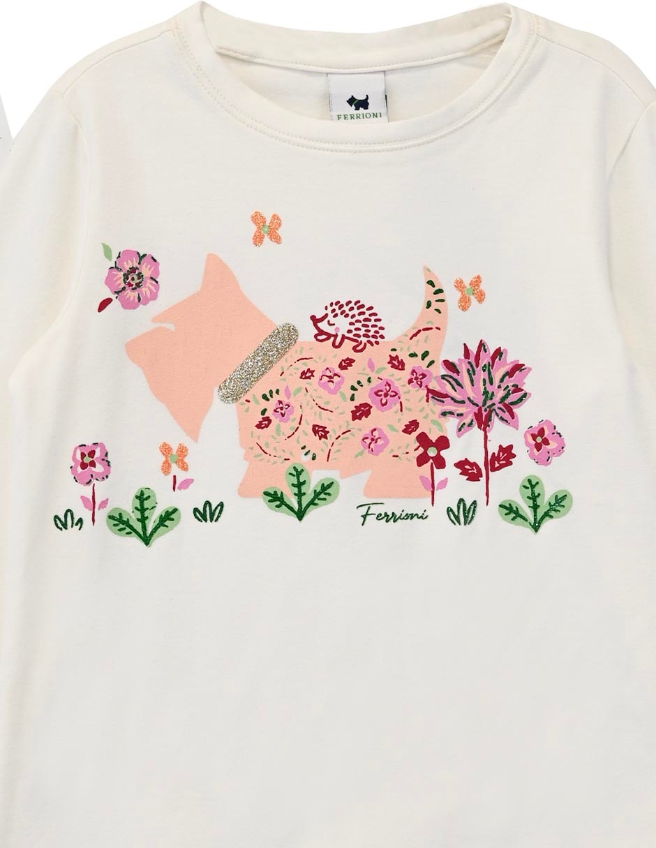 Playera manga larga para bebé niña