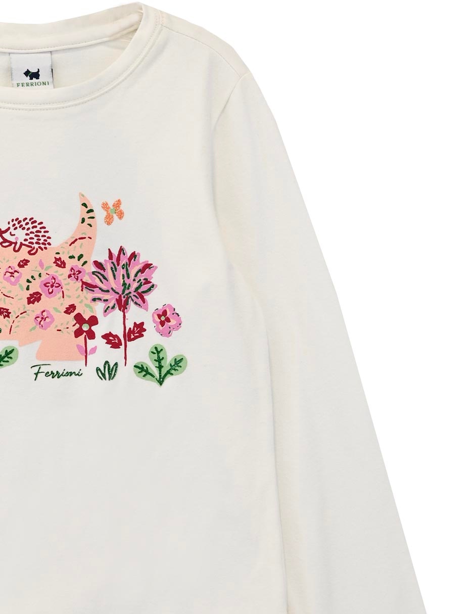 Playera manga larga para bebé niña