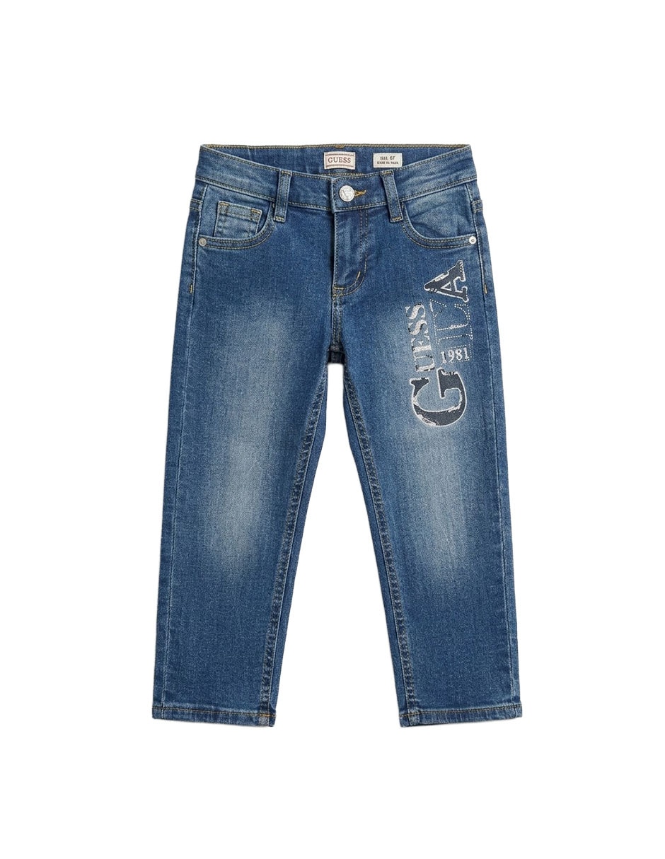 Jeans relajado lavado denim para niño Jeans relajado lavado denim para niño