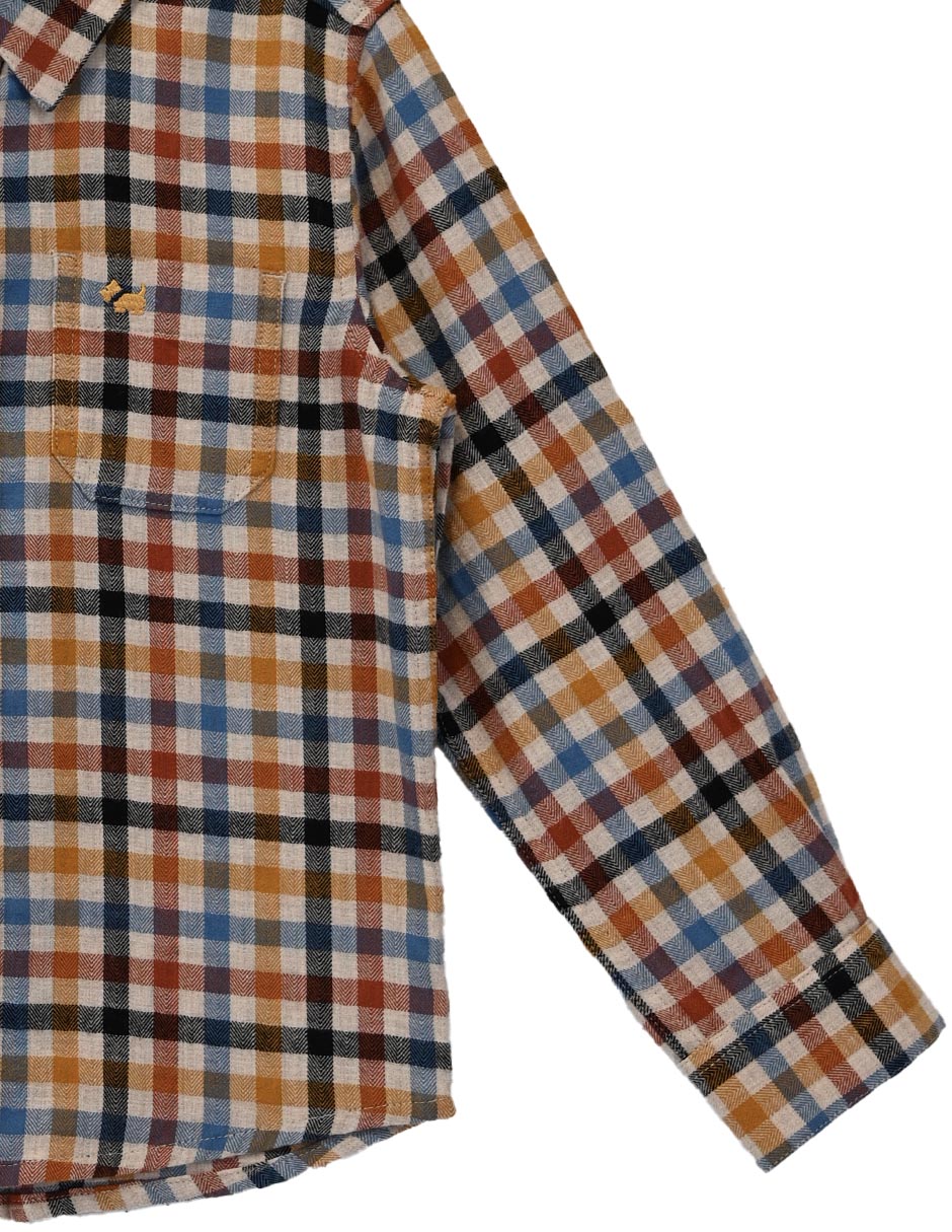 Camisa casual de algodón manga larga para bebé niño 3