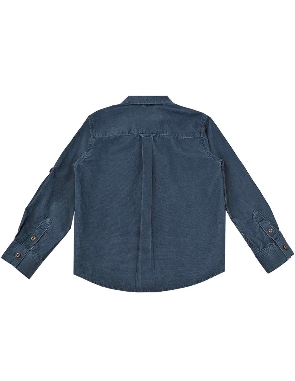 Camisa casual de algodón manga larga para bebé niño 3
