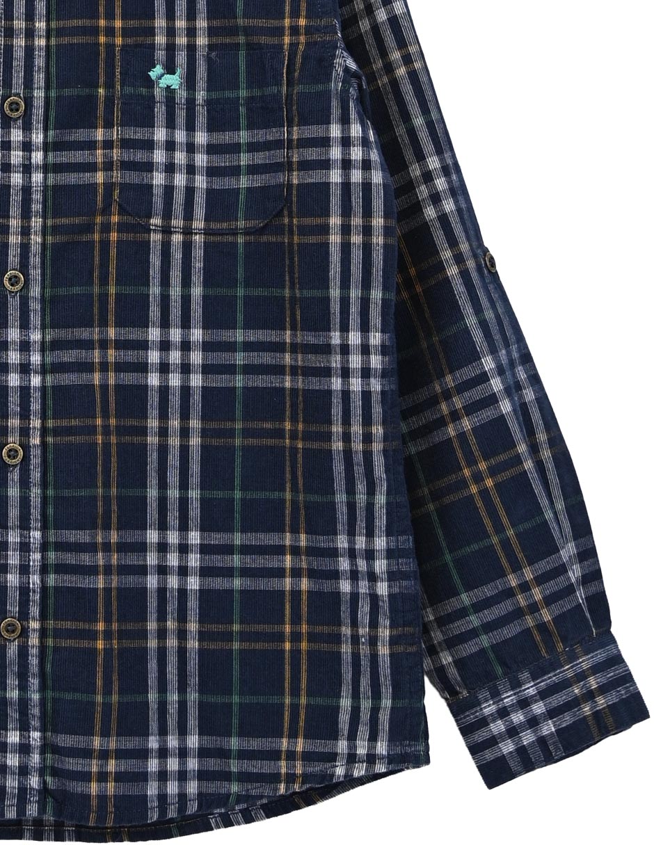 Camisa casual de algodón manga larga para bebé niño 2
