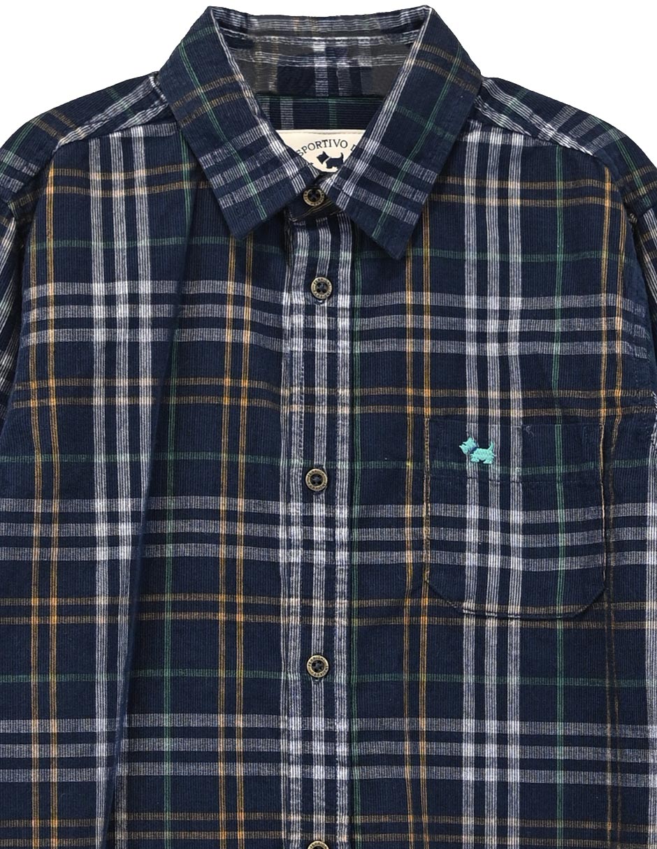 Camisa casual de algodón manga larga para bebé niño 3