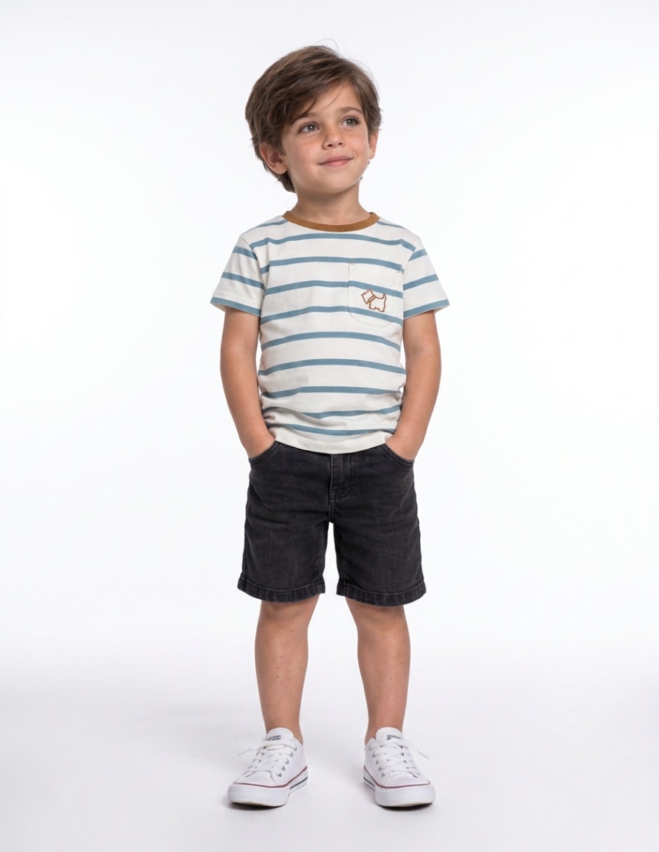 Playera manga corta para bebé niño 5