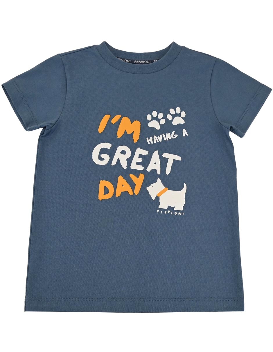 Playera manga corta para bebé niño