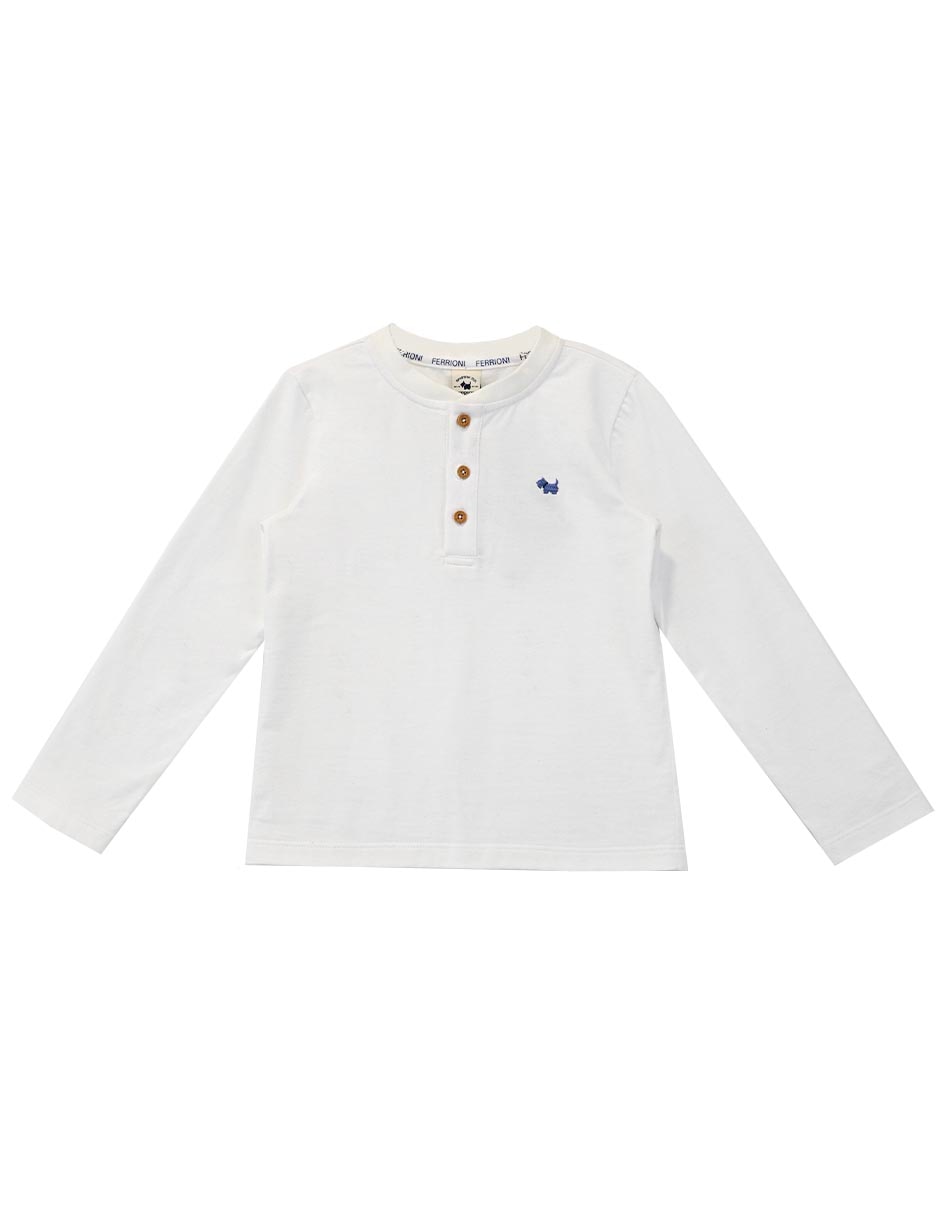 Playera manga larga para bebé niño