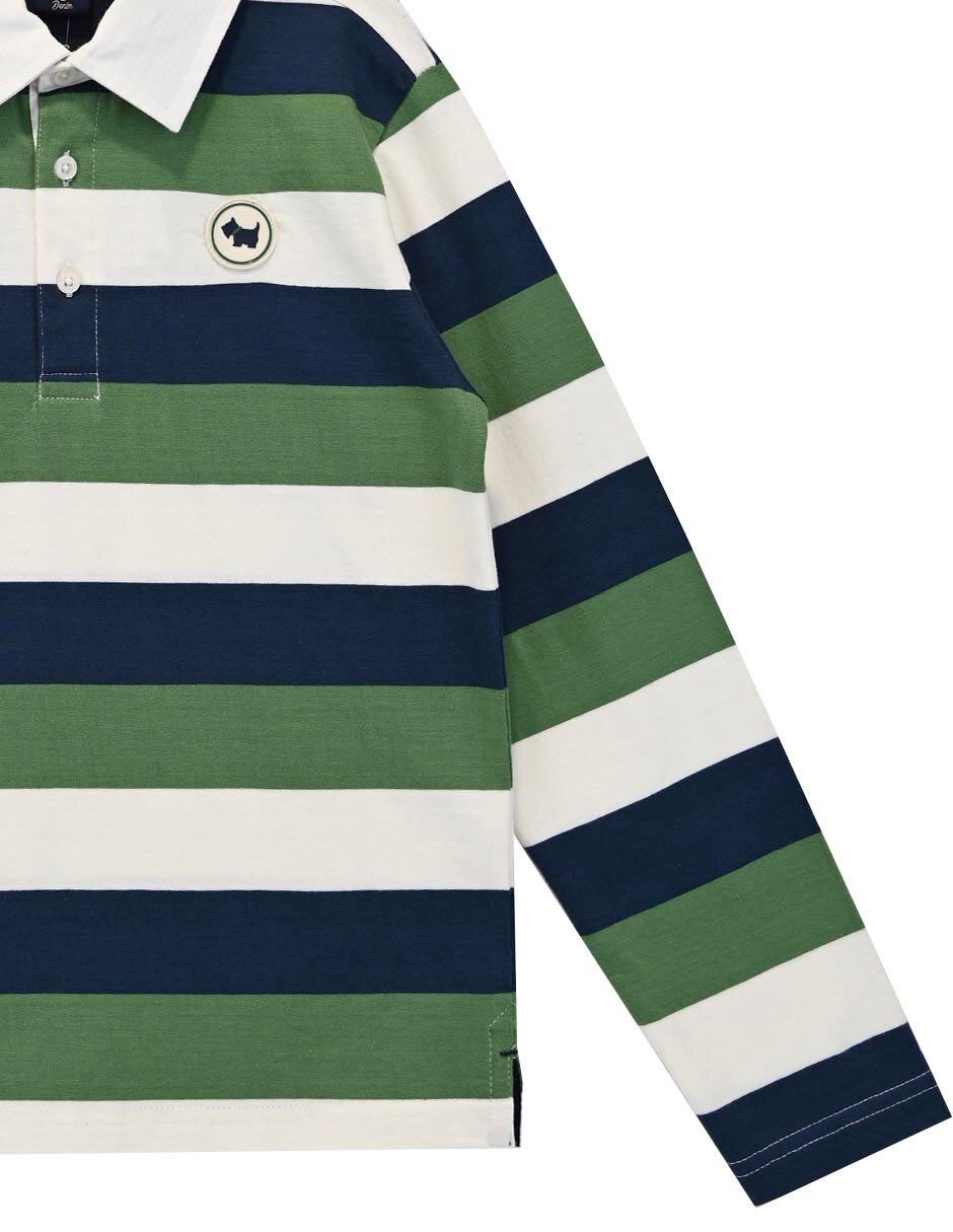 Playera tipo polo de algodón para niño 2
