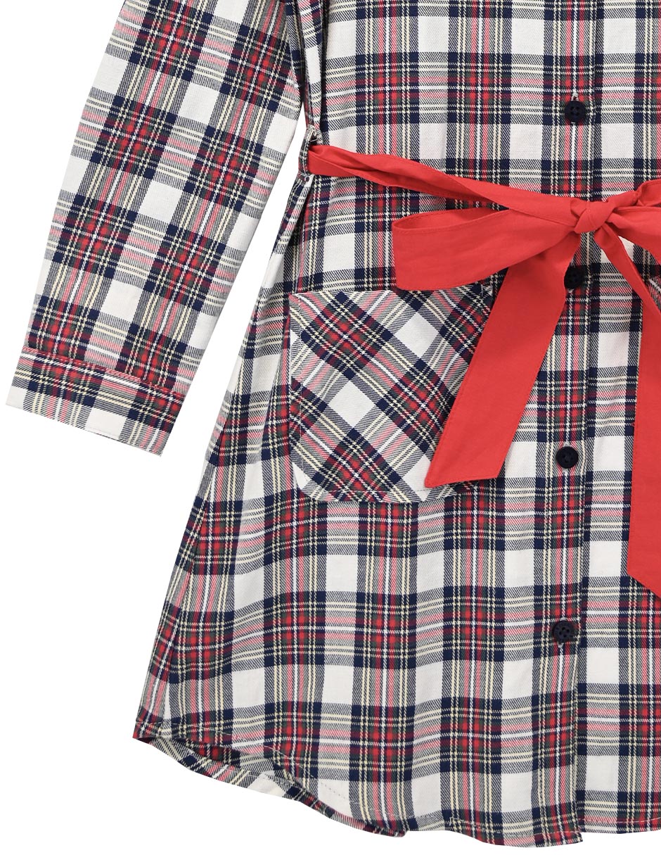 Vestido manga regular para niña 3