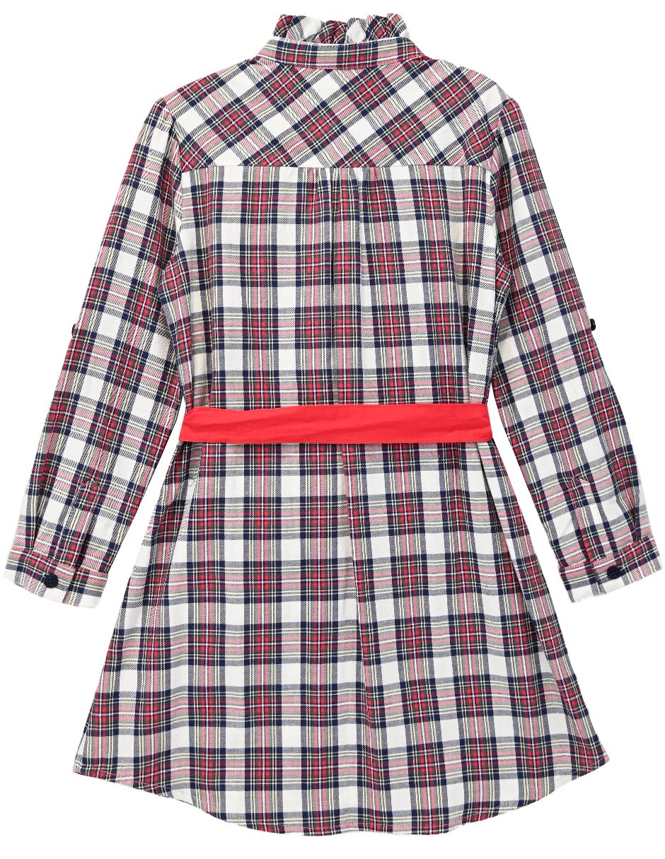 Vestido manga regular para niña 4
