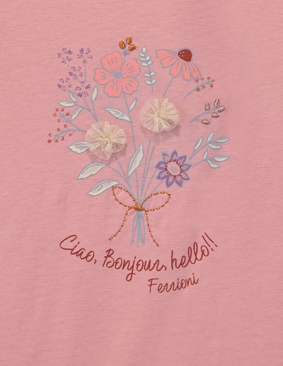 Playera manga corta para bebé niña 4