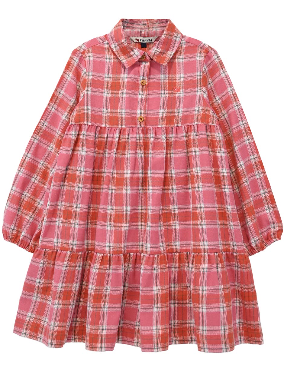 Vestido manga larga para niña Vestido manga larga para niña