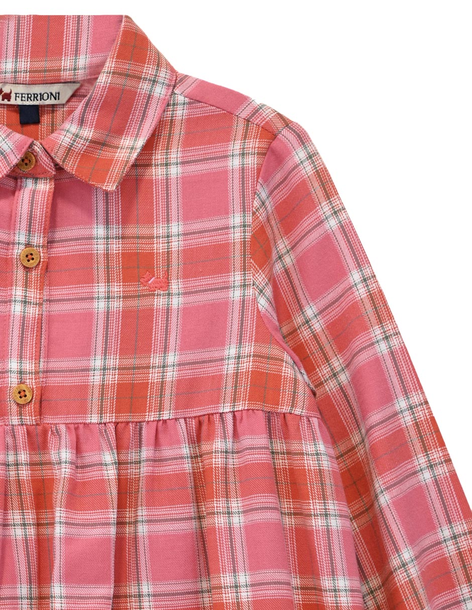Vestido manga larga para niña 4