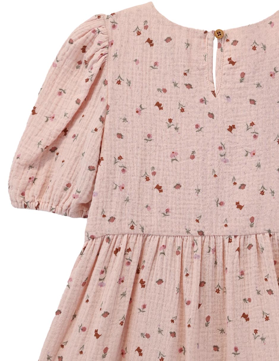 Vestido manga corta para niña 2