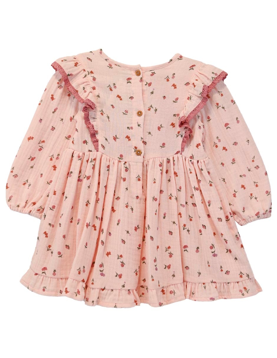 Vestido manga larga para bebé niña 2