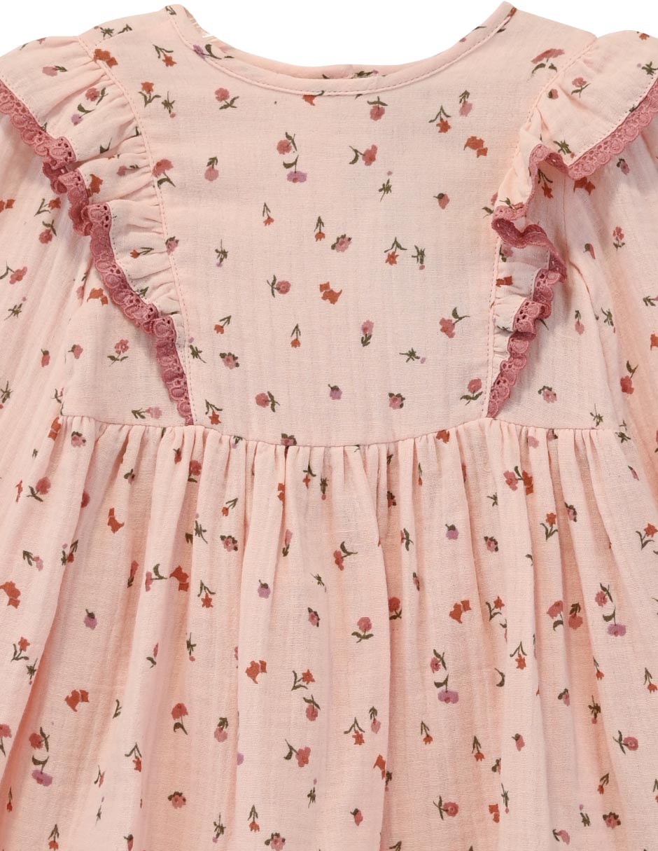 Vestido manga larga para bebé niña 3